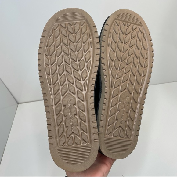 UGG Koolaburra Victoria Black Bow Accent Sheepskin Suede Furry Winter Boots 7 - Picture 13 of 13